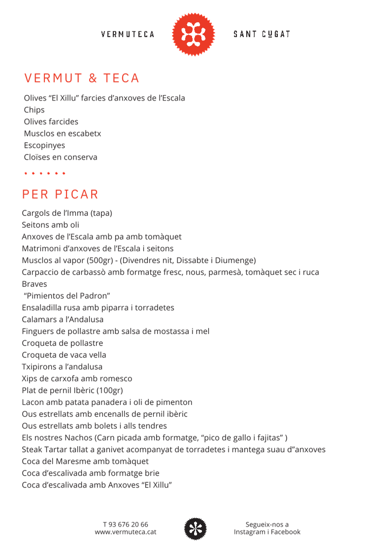 Vermuteca Menu - Image 2